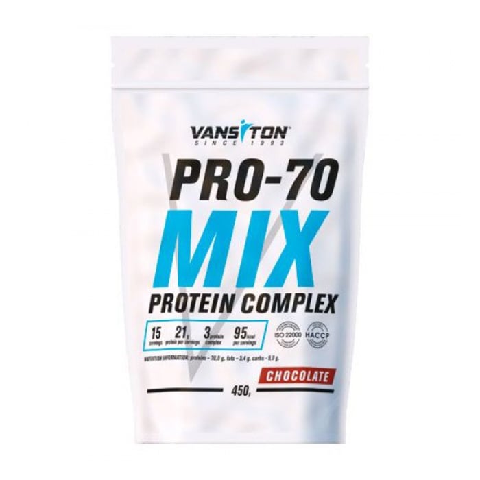 Протеїн Vansiton Pro-70 Mix Protein Complex Шоколад, в порошку, 450 г
